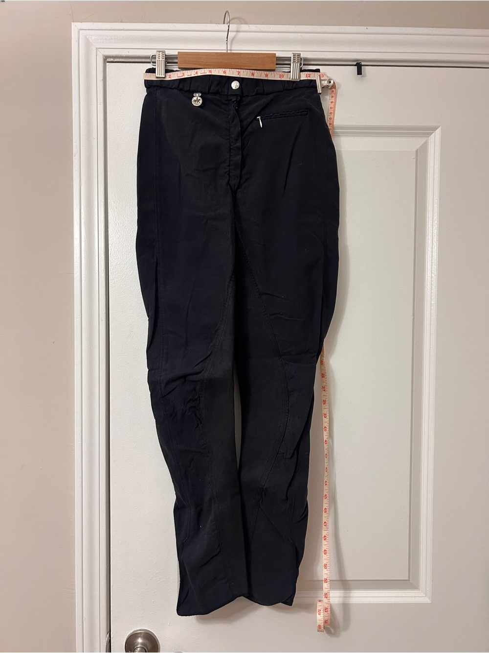 Black Pikeur Full Seat High Rise Riding Breeches Approx. Size 24/26